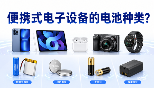 便携式电子设备的电池种类有哪些？