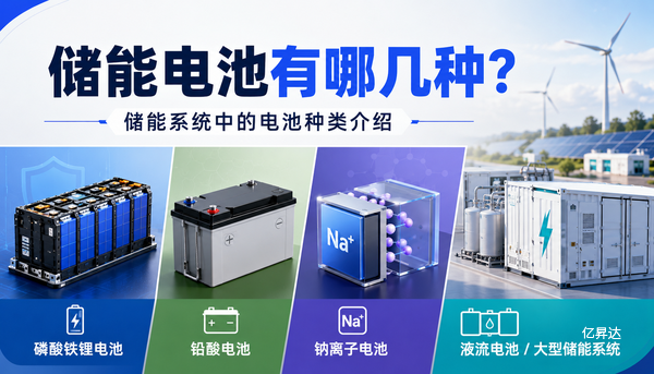 储能电池有哪几种？储能系统中的电池种类介绍