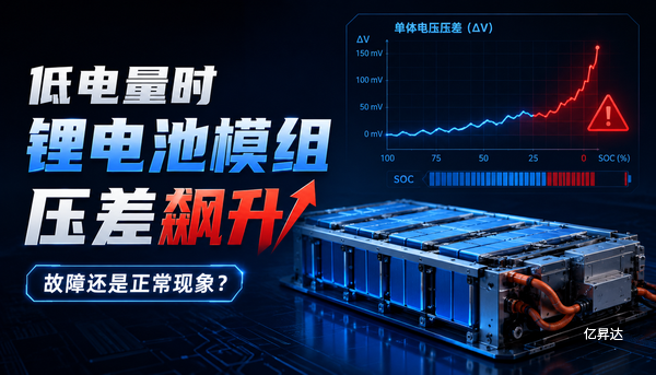 低电量时锂电池模组压差飙升,这是故障还是正常现象?