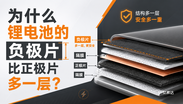 为什么锂电池的负极片比正极片多一层?