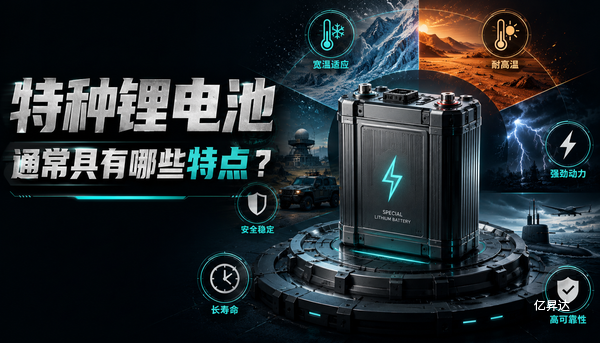 特种锂电池通常具有哪些特点？