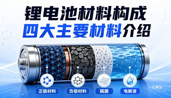 锂电池材料构成主要有哪些？锂电池四大主要材料介绍