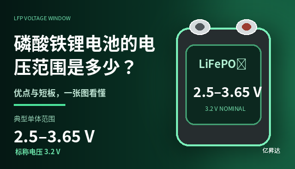 磷酸铁锂电池的电压范围是多少？磷酸铁锂电池的优缺点
