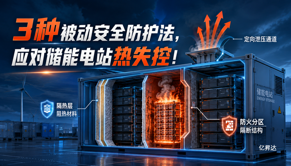 3种被动安全防护法，应对储能电站热失控！