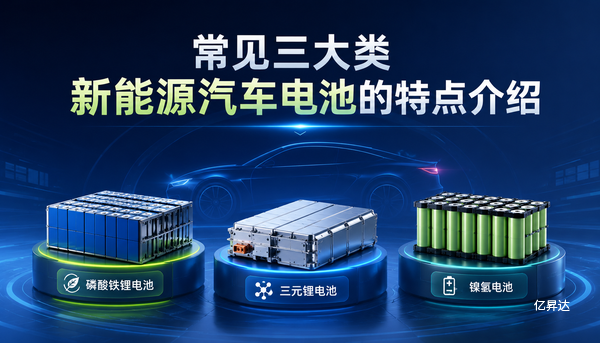 常见三大类新能源汽车电池的特点介绍