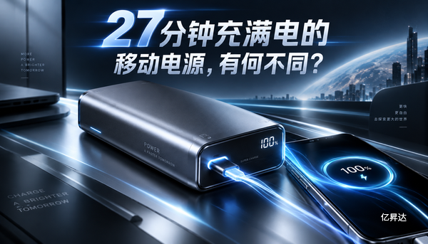 27分钟充满电的移动电源,有何不同?