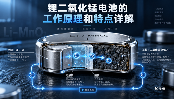 锂二氧化锰电池的工作原理和特点详解